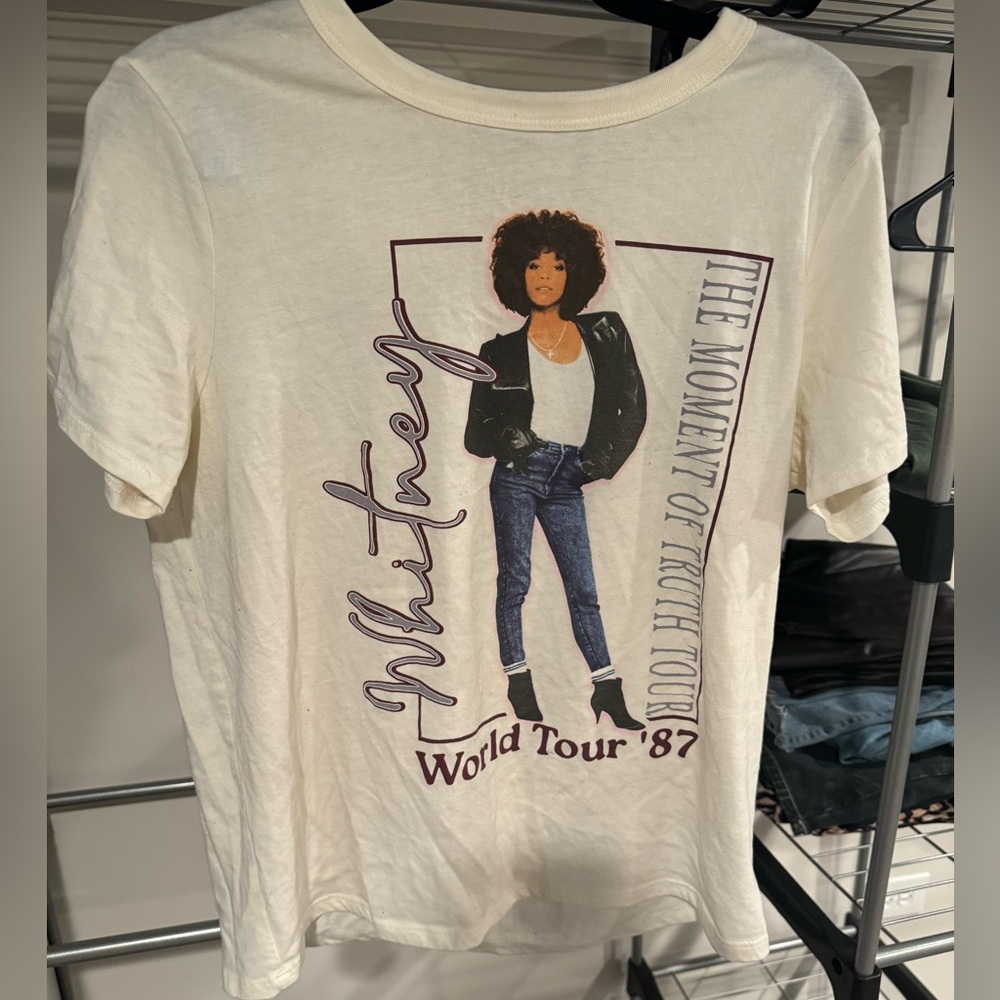 Whitney Houston World Tour T shirt